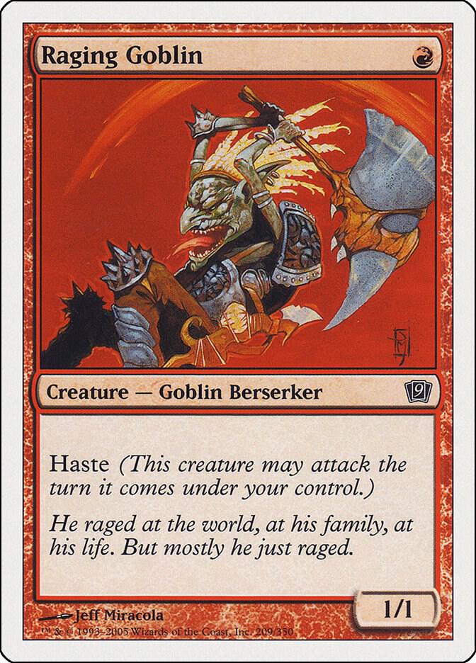 Raging Goblin (209★) [Ninth Edition]