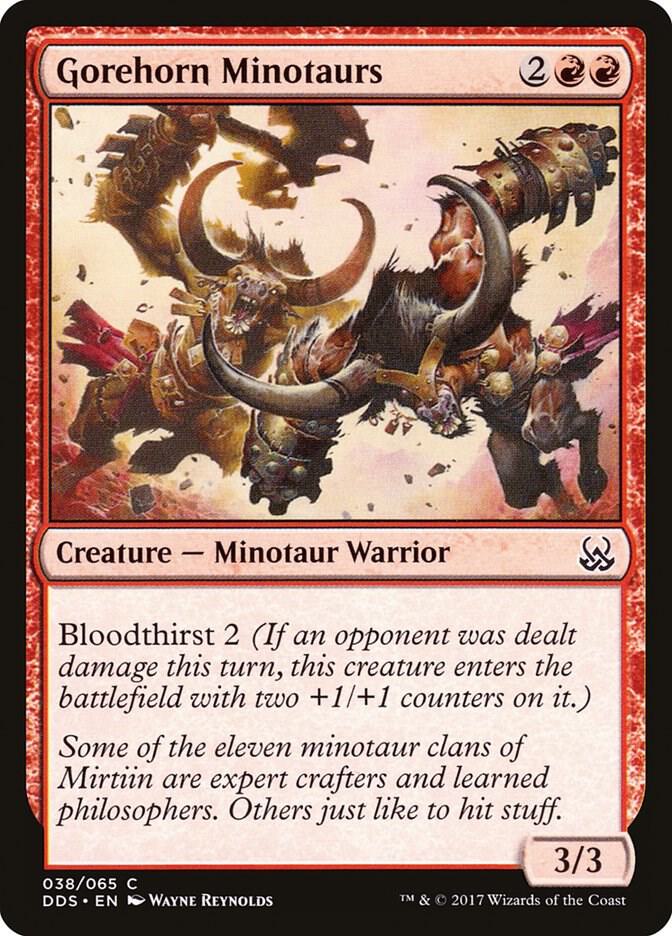 Gorehorn Minotaurs (38) [Duel Decks: Mind vs. Might]