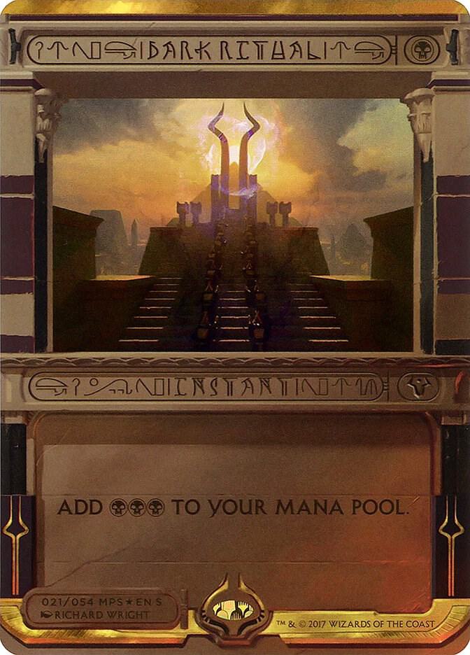Dark Ritual (21) [Amonkhet Invocations] [Borderless]