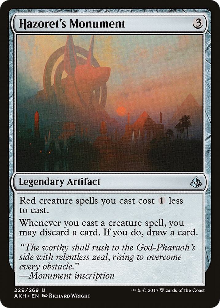 Hazoret's Monument (229) [Amonkhet]