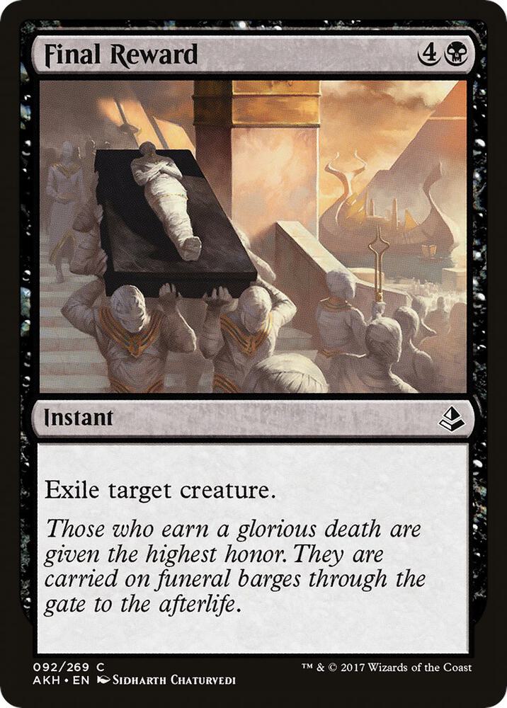 Final Reward (92) [Amonkhet]