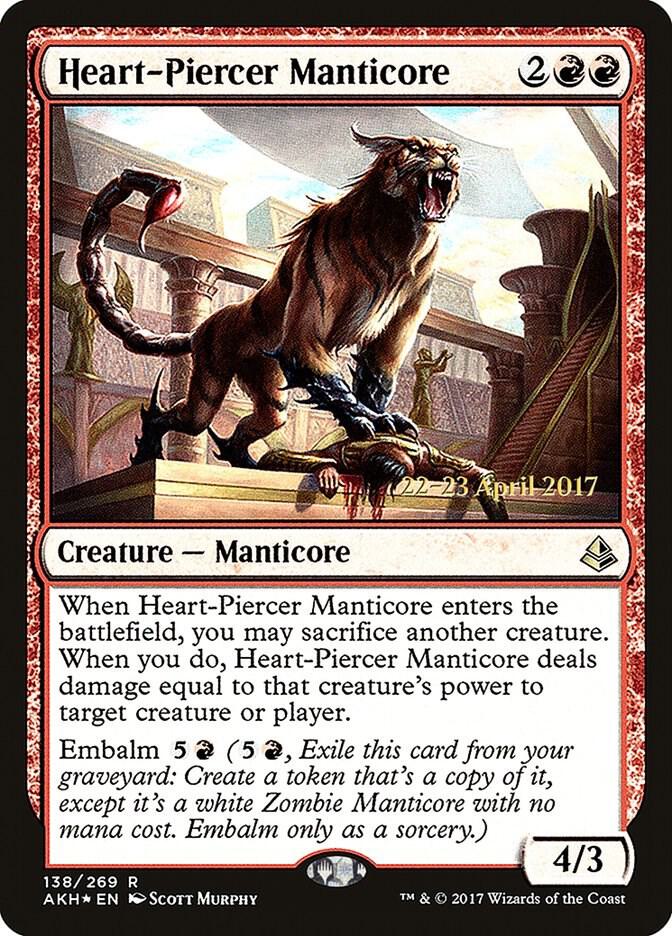 Heart-Piercer Manticore (138) [Prerelease Cards]