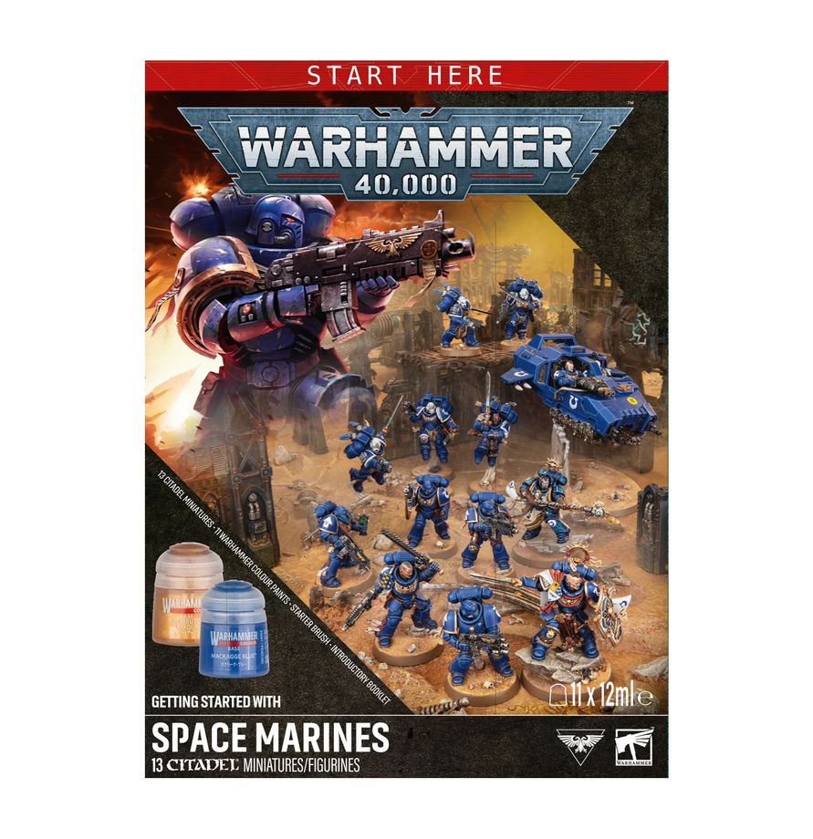 Warhammer 40,000 Getting Started with Space Marines (English) (Pre-Order)