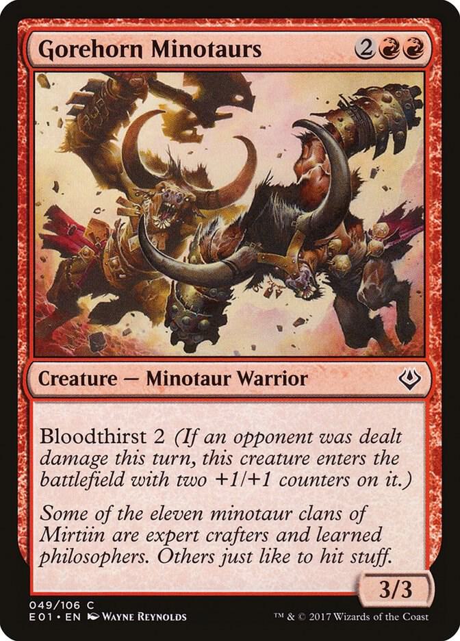 Gorehorn Minotaurs (49) [Archenemy: Nicol Bolas]