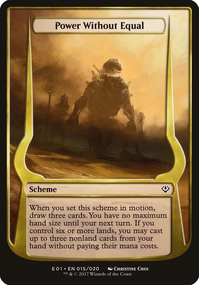 Power Without Equal (Archenemy: Nicol Bolas) (15) [Oversize Cards]