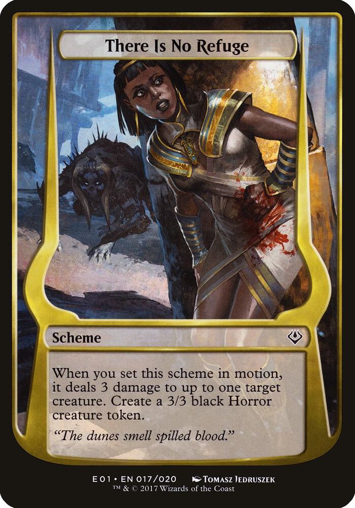 There Is No Refuge (Archenemy: Nicol Bolas) (17) [Oversize Cards]