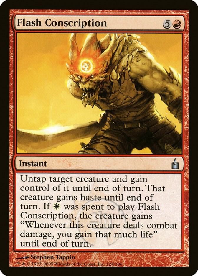 Flash Conscription (124) [Ravnica: City of Guilds]
