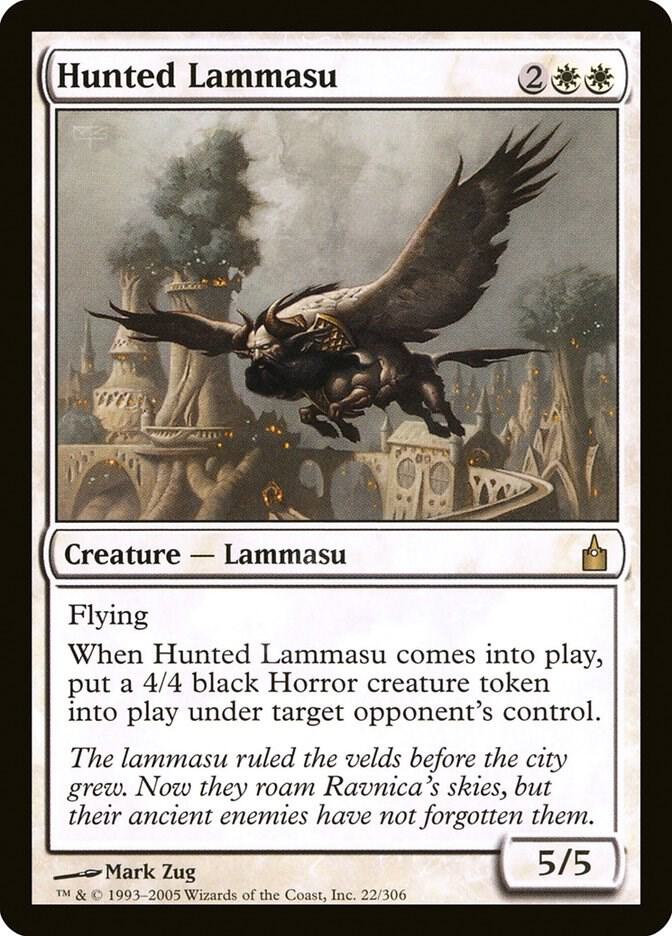 Hunted Lammasu (22) [Ravnica: City of Guilds]
