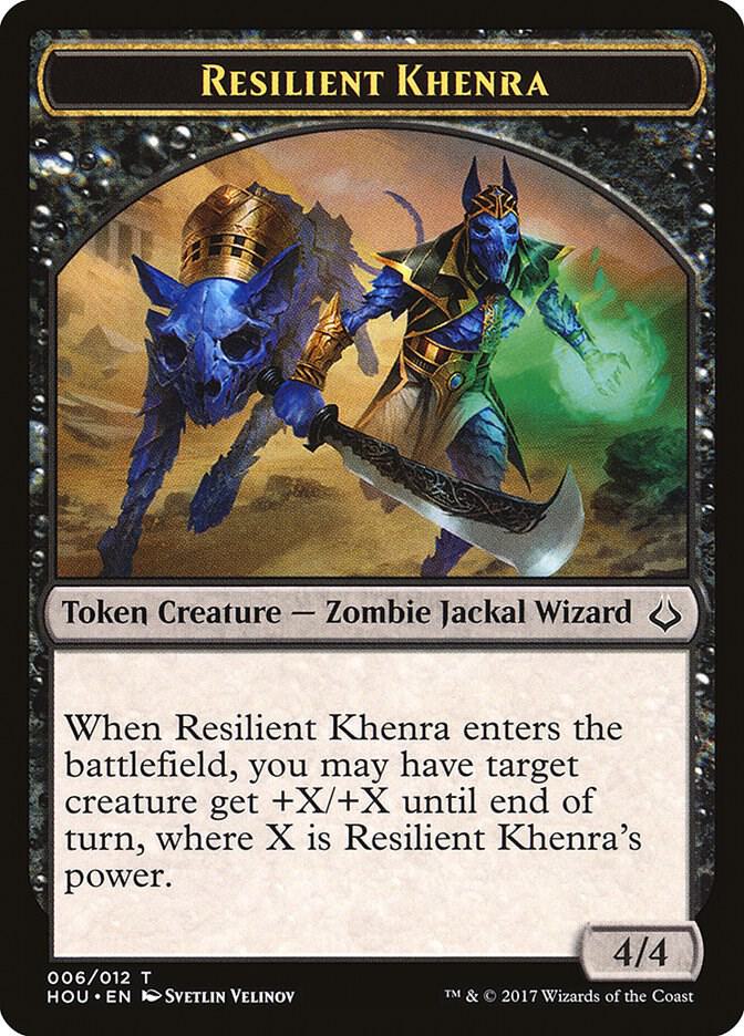 Resilient Khenra Token (6) [Hour of Devastation]