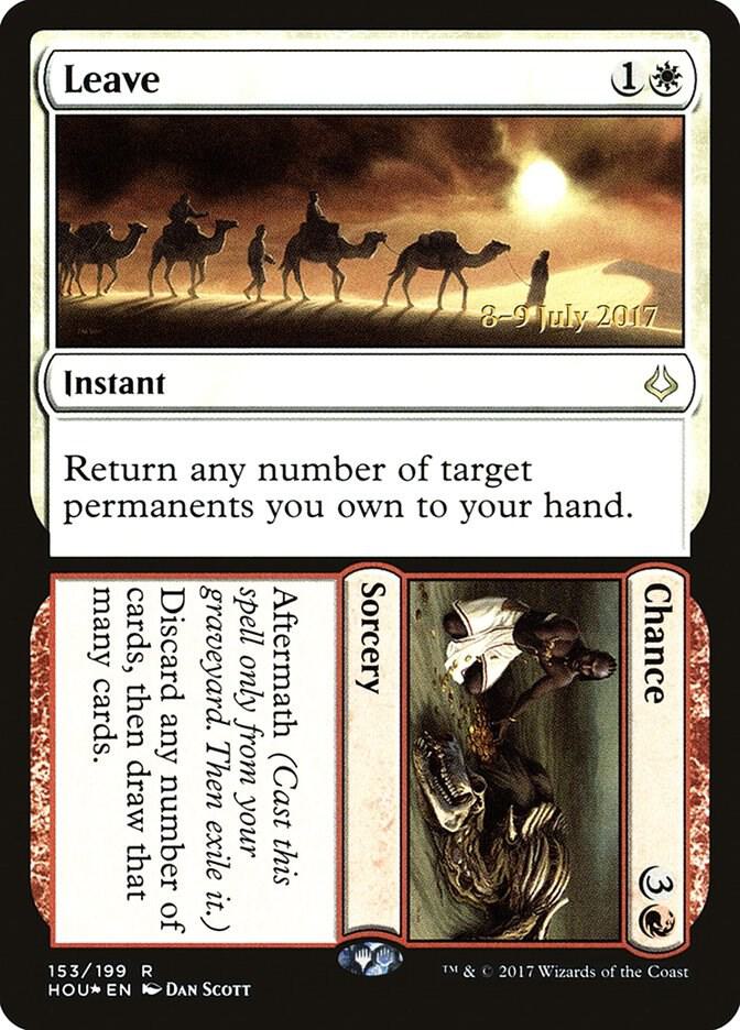 Leave // Chance (153) [Prerelease Cards]