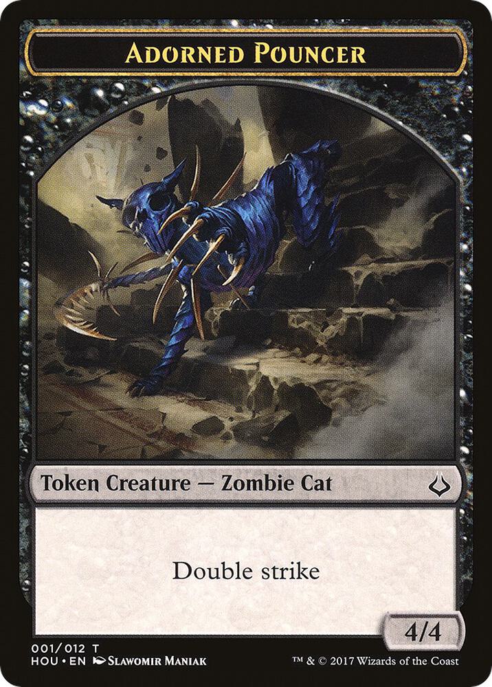 Adorned Pouncer // Horse Double-Sided Token (1 // 10) [Hour of Devastation]