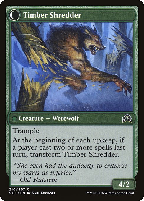 Hinterland Logger (210) [Shadows over Innistrad] Reverse