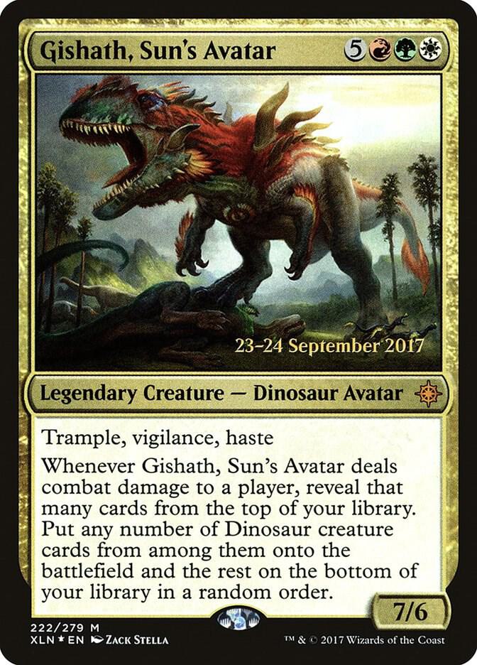 Gishath, Sun's Avatar (XLN) (222) [Prerelease Cards]