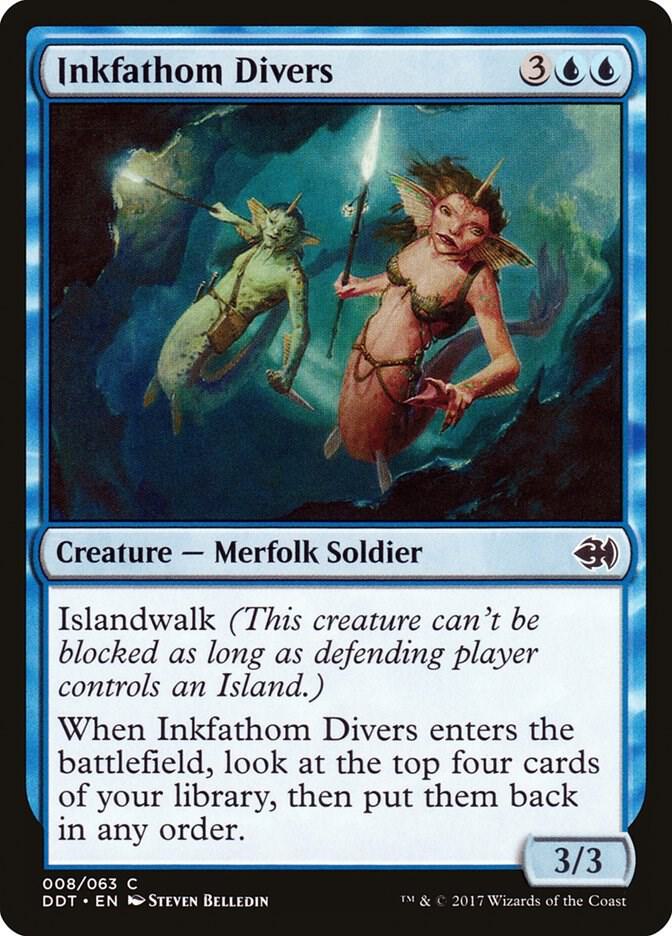 Inkfathom Divers (8) [Duel Decks: Merfolk vs. Goblins]
