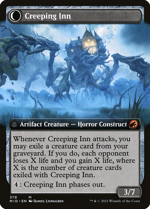 Hostile Hostel (Extended Art) (379) [Innistrad: Midnight Hunt] [Extended Art] Reverse
