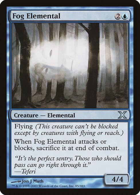 Fog Elemental (85) [Tenth Edition]