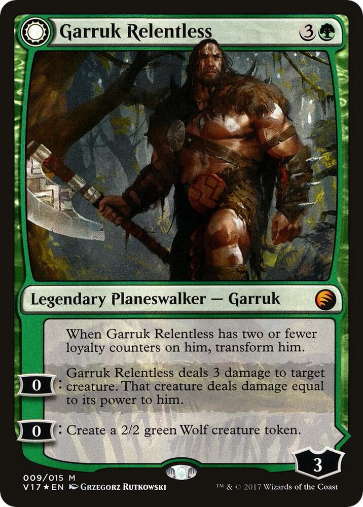 Garruk Relentless (9) [From the Vault: Transform]