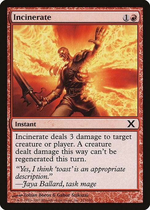Incinerate (213) [Tenth Edition]