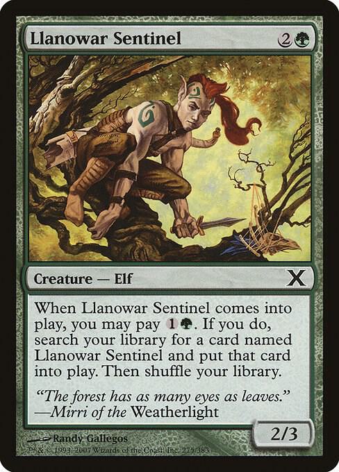 Llanowar Sentinel (275) [Tenth Edition]