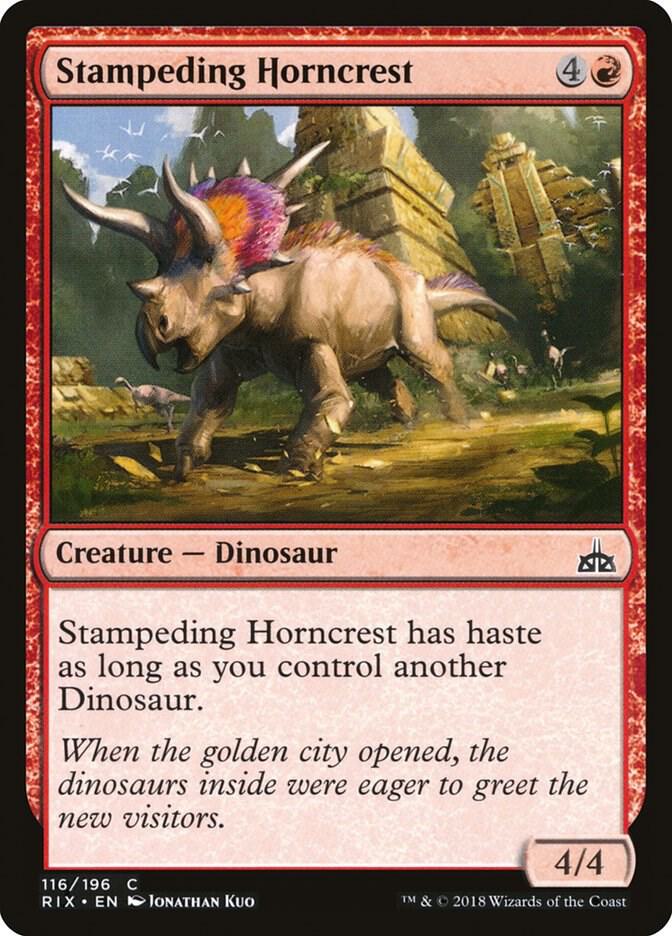 Stampeding Horncrest (116) [Rivals of Ixalan]