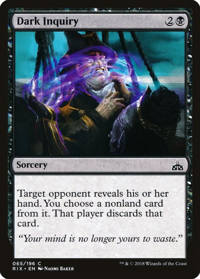 Dark Inquiry (65) [Rivals of Ixalan]
