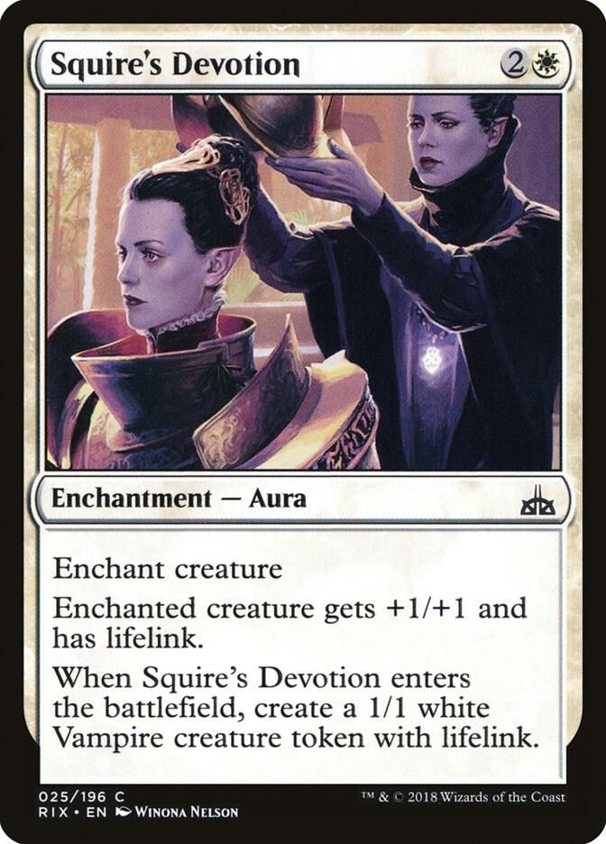 Squire's Devotion (25) [Rivals of Ixalan]