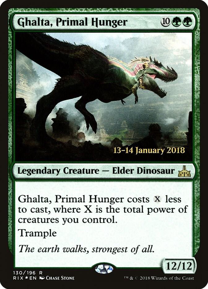 Ghalta, Primal Hunger (RIX) (130) [Prerelease Cards]