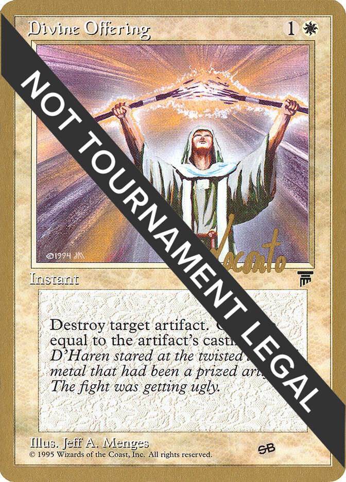 Divine Offering - 1996 Shawn "Hammer" Regnier (LEG) (SB) [World Championship Decks]