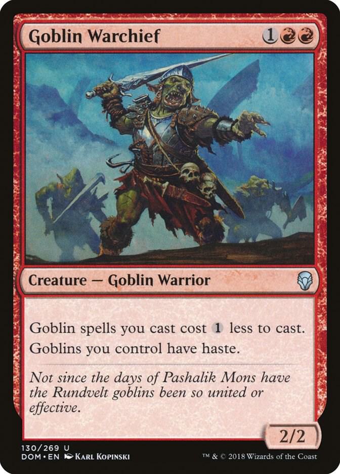 Goblin Warchief (130) [Dominaria]