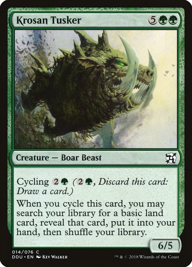 Krosan Tusker (14) [Duel Decks: Elves vs. Inventors]