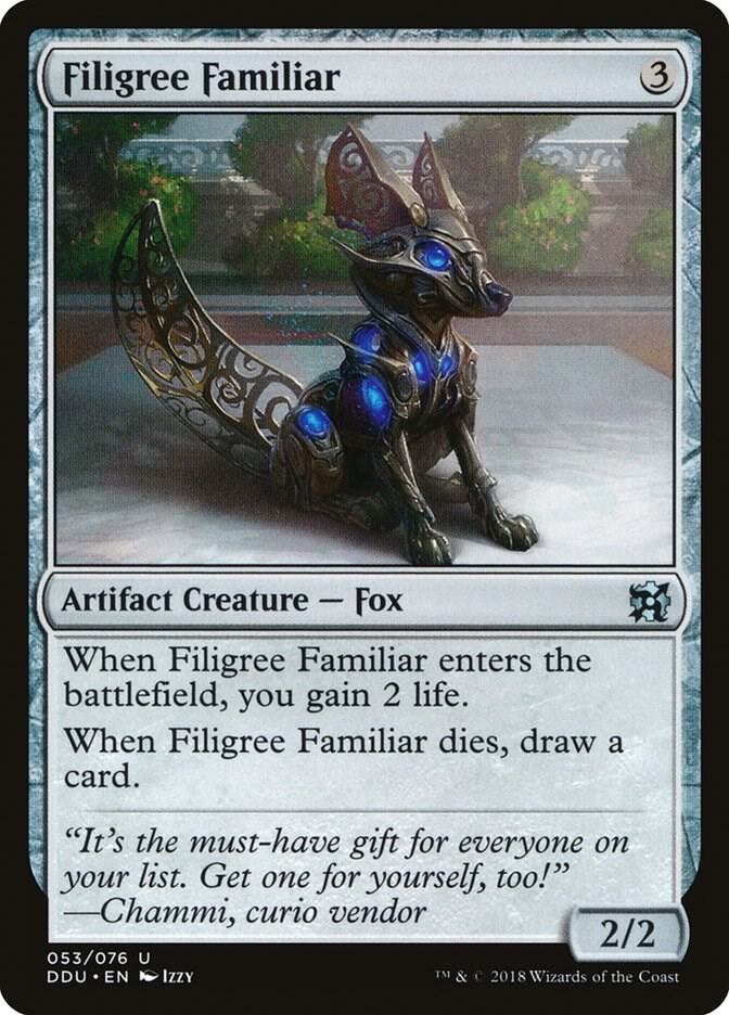 Filigree Familiar (53) [Duel Decks: Elves vs. Inventors]