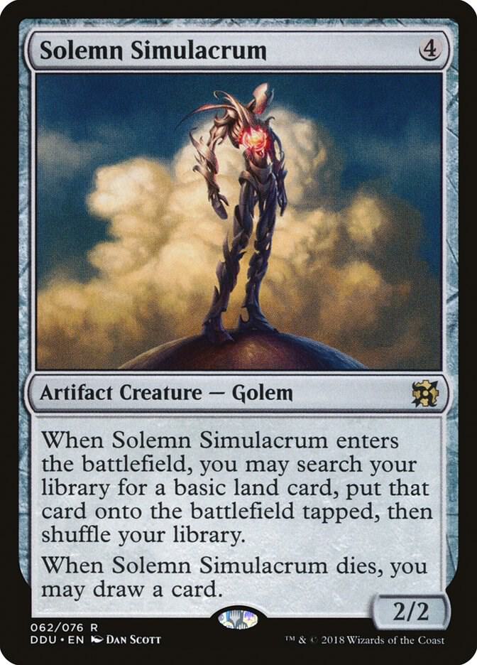 Solemn Simulacrum (62) [Duel Decks: Elves vs. Inventors]