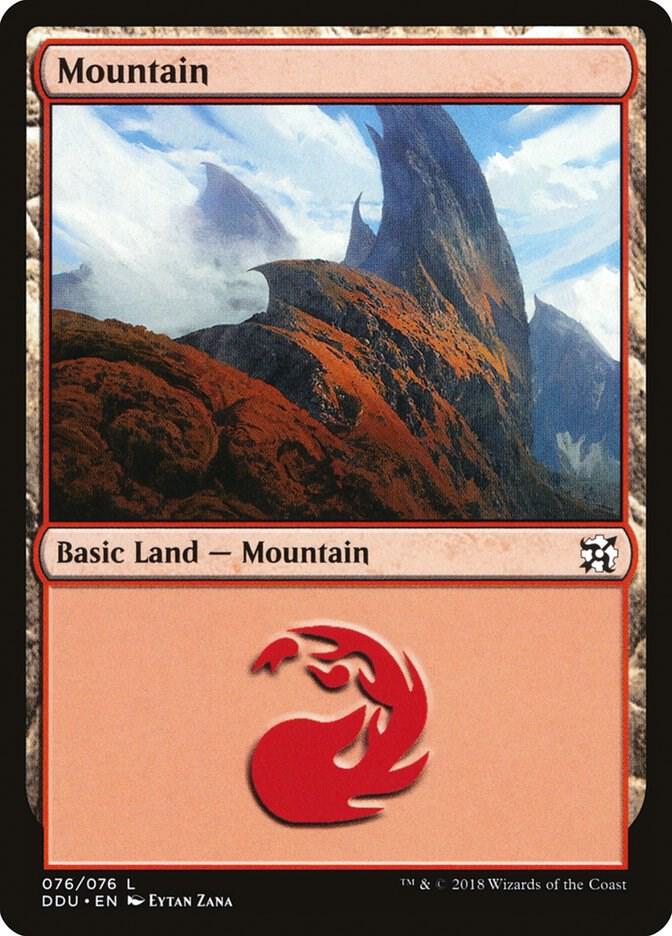 Mountain (076) [Duel Decks: Elves vs. Inventors]