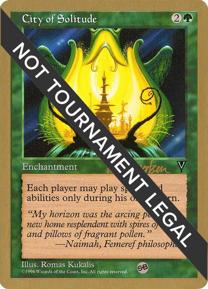 City of Solitude - 1997 Svend Geertsen (VIS) (SB) [World Championship Decks]