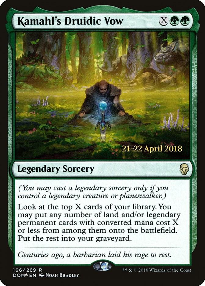 Kamahl's Druidic Vow (166) [Prerelease Cards]