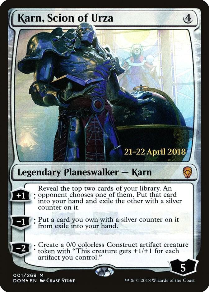 Karn, Scion of Urza (1) [Prerelease Cards]