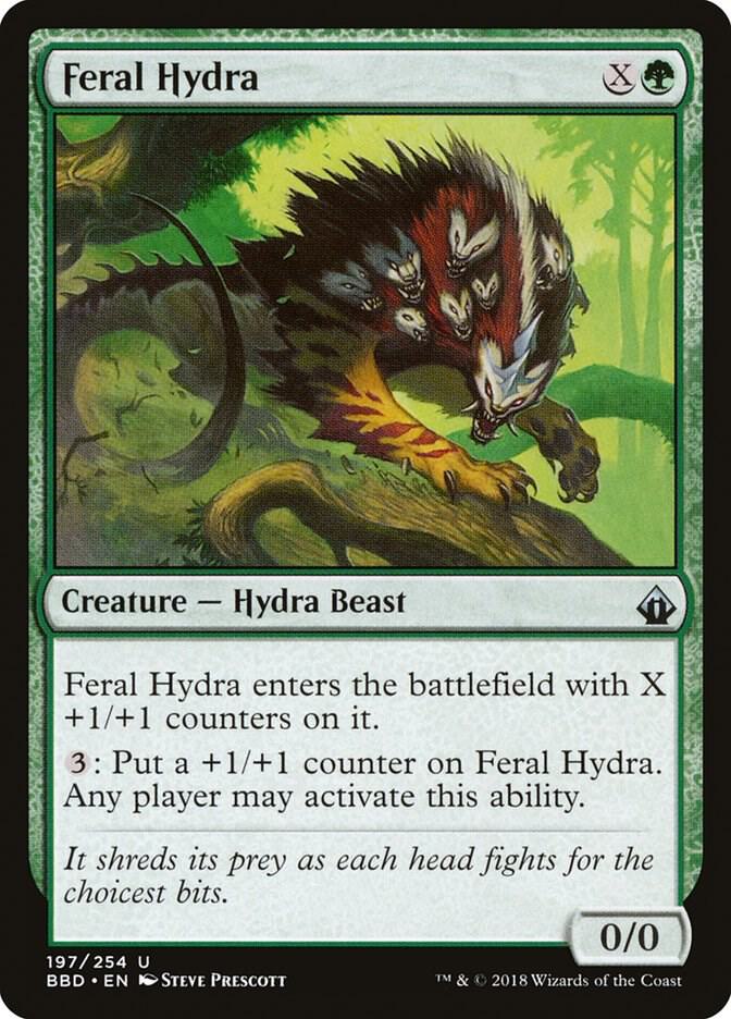 Feral Hydra (197) [Battlebond]