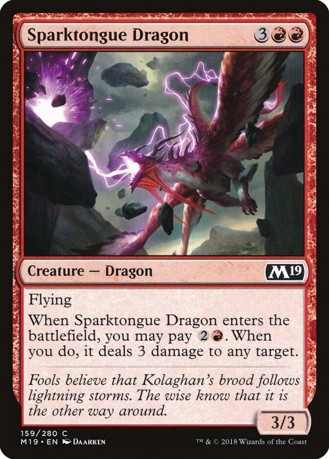 Sparktongue Dragon (159) [Core Set 2019]