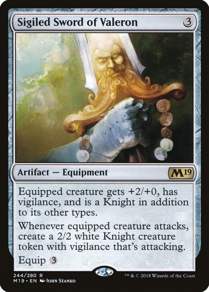 Sigiled Sword of Valeron (244) [Core Set 2019]
