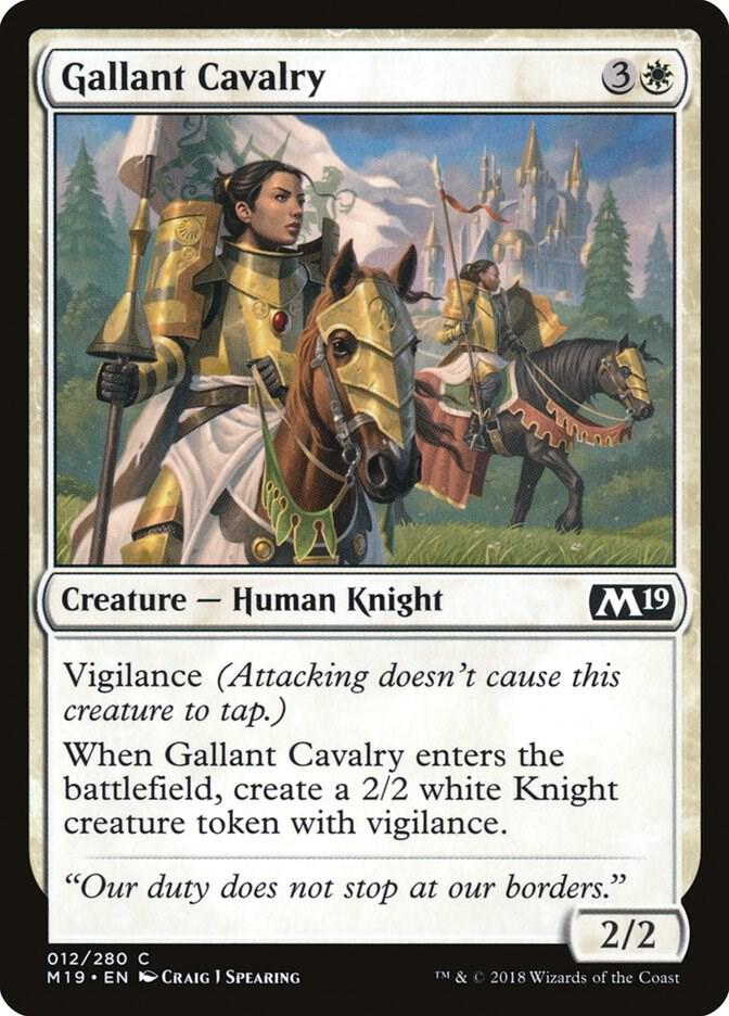 Gallant Cavalry (12) [Core Set 2019]