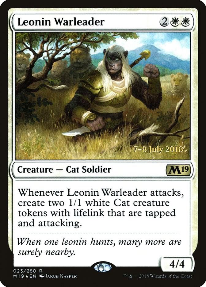 Leonin Warleader (23) [Prerelease Cards]