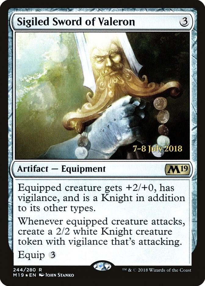 Sigiled Sword of Valeron (244) [Prerelease Cards]