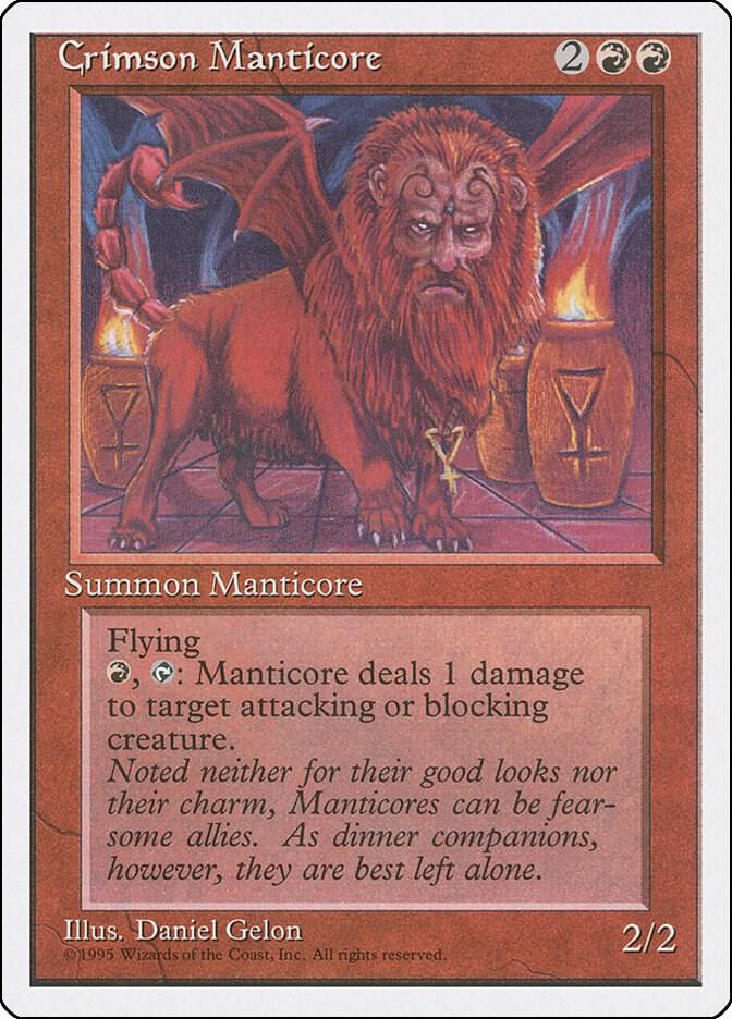 Crimson Manticore (183) [Fourth Edition]
