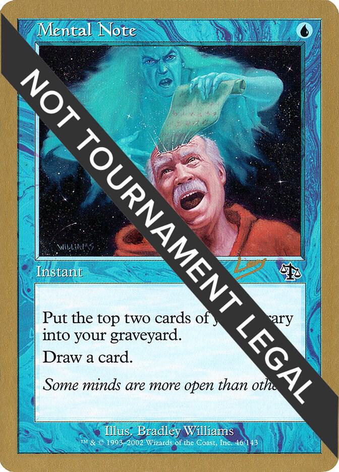 Mental Note - 2002 Raphael Levy (JUD) [World Championship Decks]