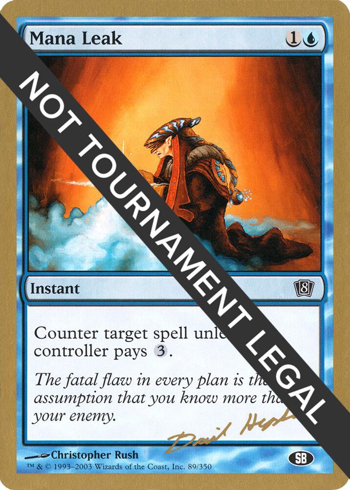 Mana Leak - 2003 Dave Humpherys (8ED) (SB) [World Championship Decks]