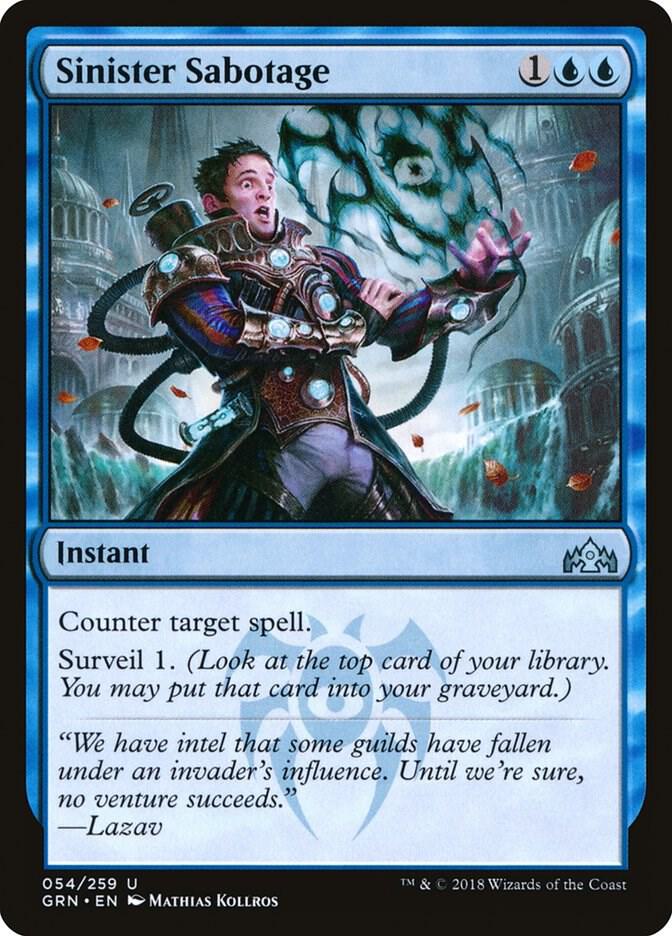 Sinister Sabotage (54) [Guilds of Ravnica]