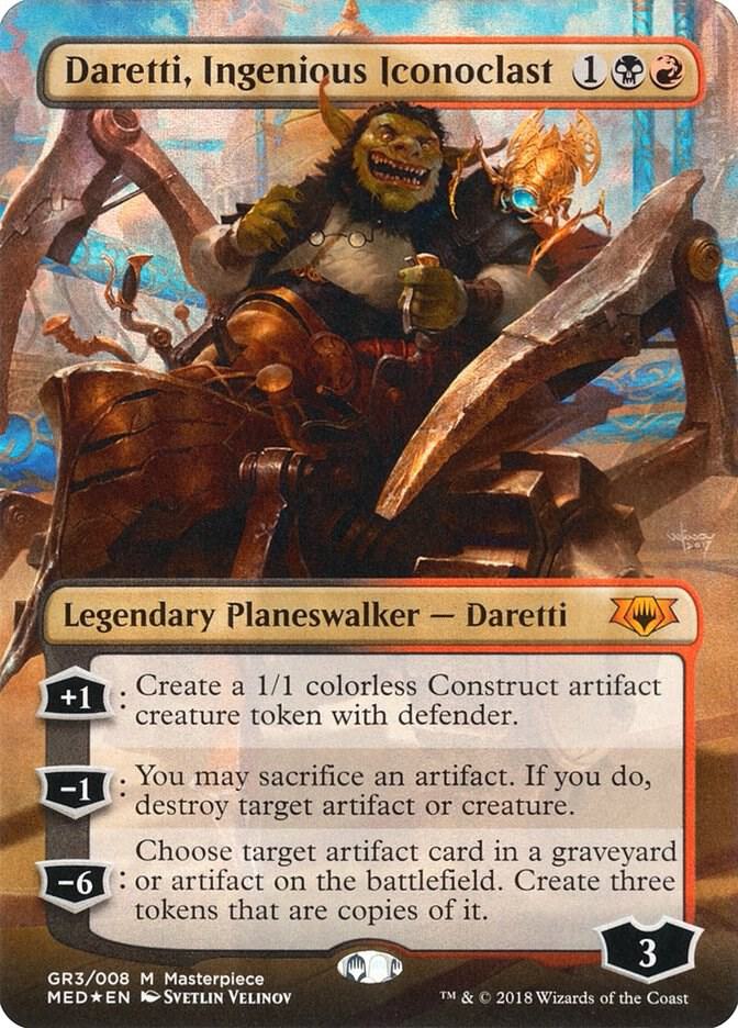 Daretti, Ingenious Iconoclast (GR3) [Mythic Edition: Guilds of Ravnica] [Borderless]