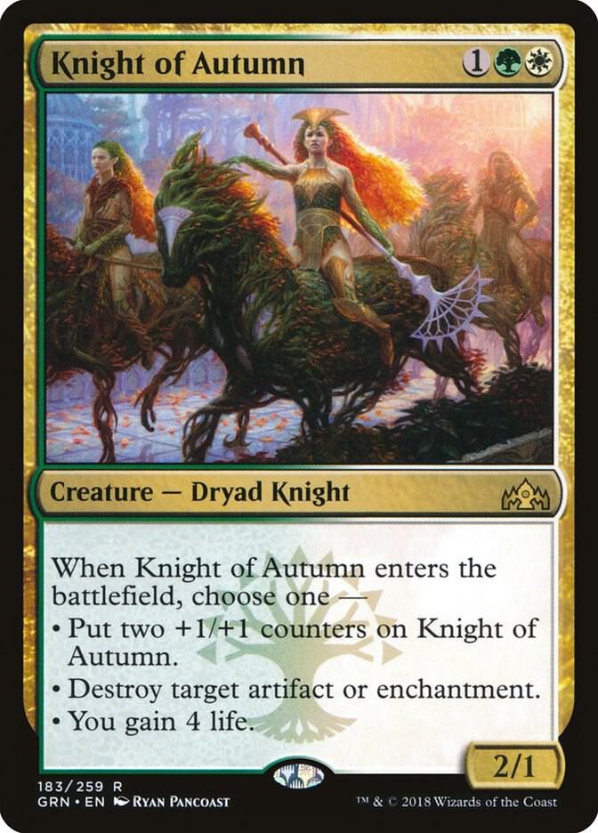 Knight of Autumn (183) [Guilds of Ravnica]