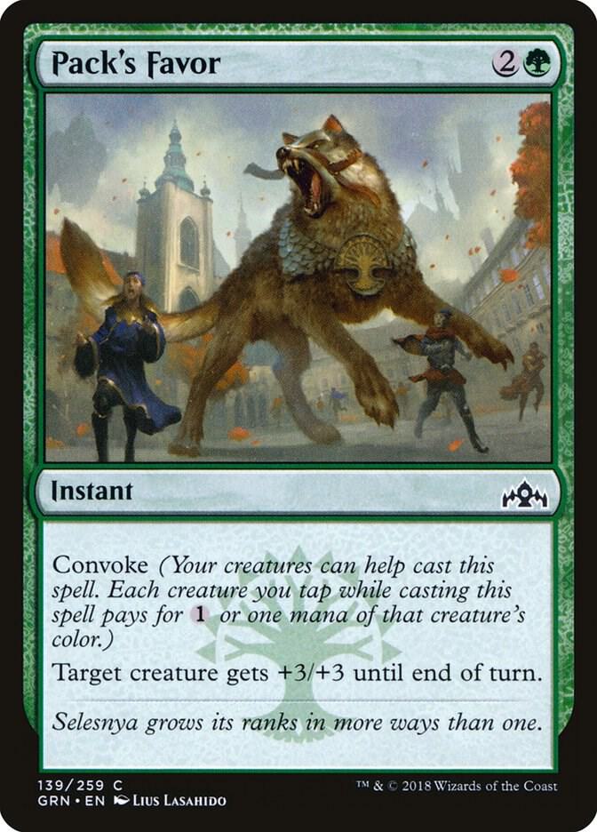 Pack's Favor (139) [Guilds of Ravnica]