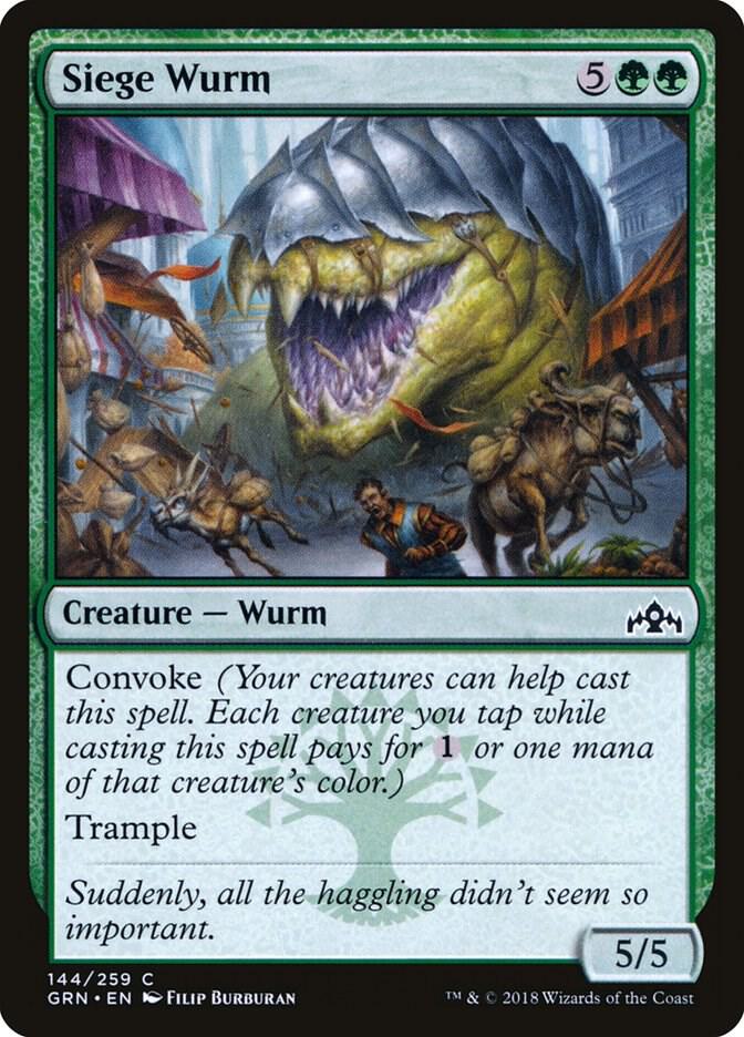 Siege Wurm (144) [Guilds of Ravnica]
